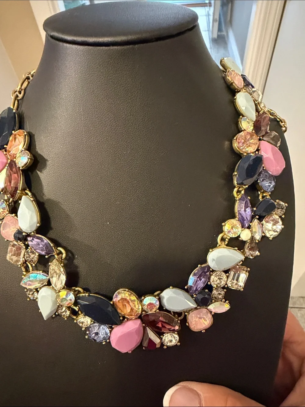 like NewMulticolor Crystal J crew Necklace excellent condition and quality